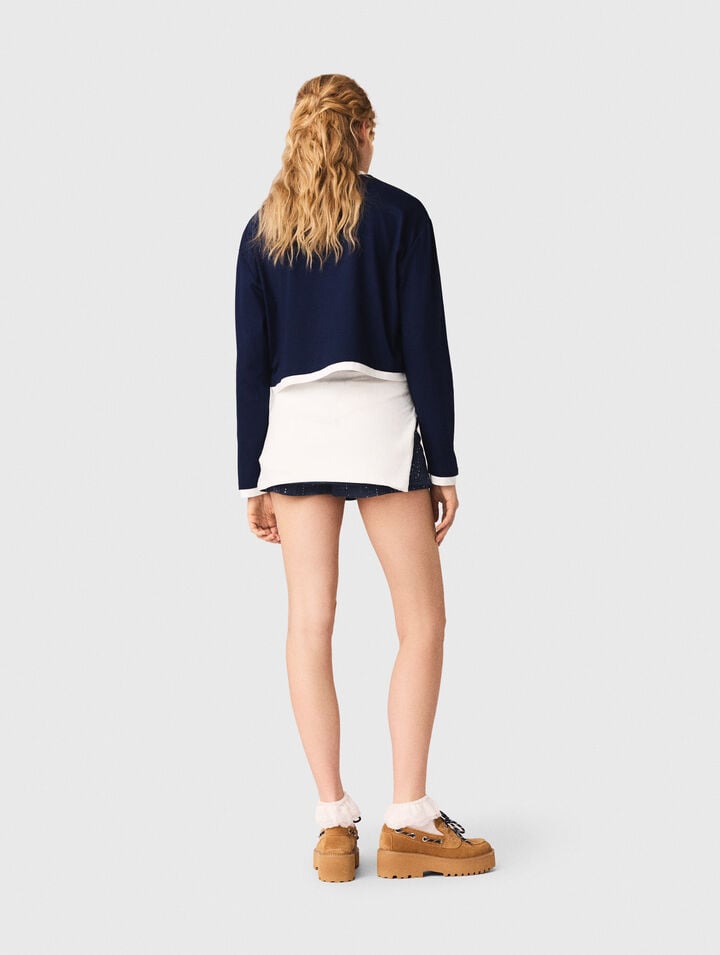 Tee shirt effet superpos&eacute;