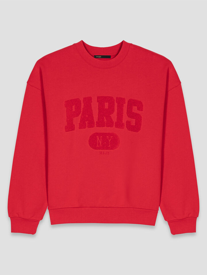Sweatshirt avec lettrage PARIS NY