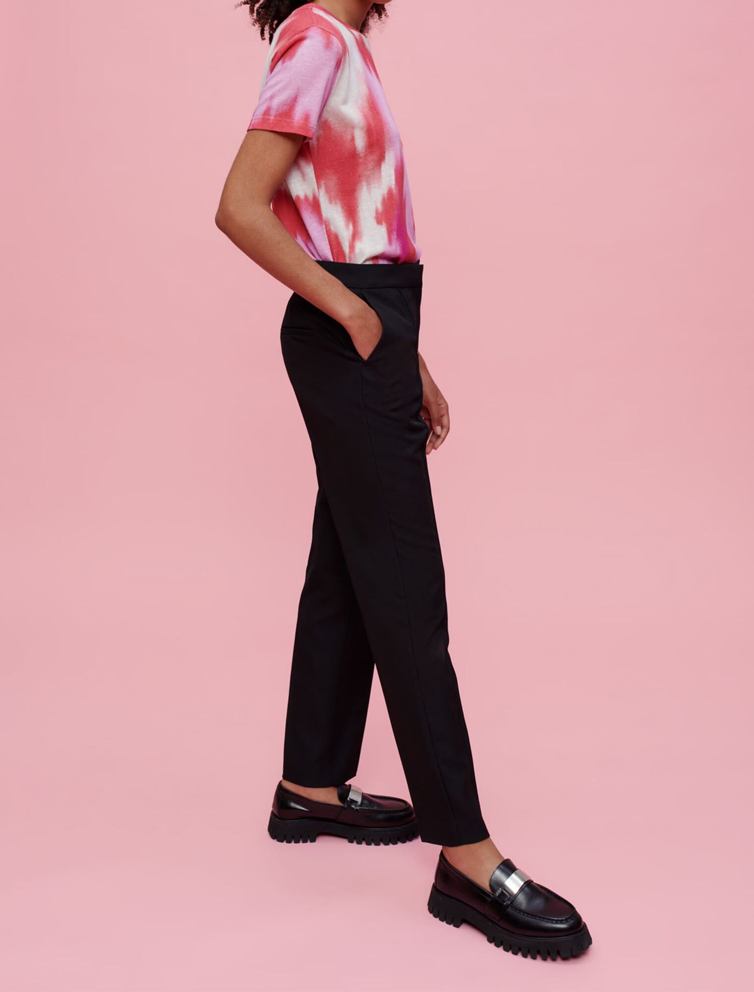 Pantalon de tailleur noir