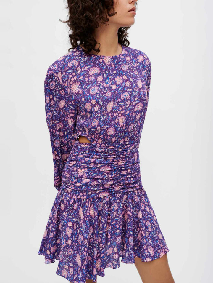 Robe en viscose imprimée Dahlia