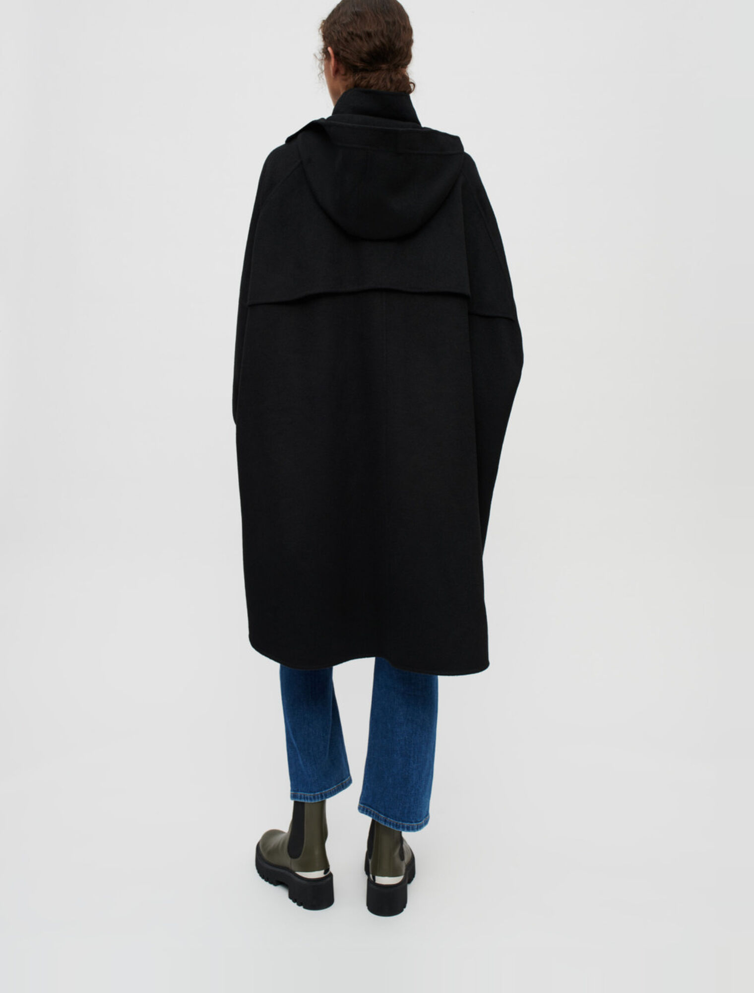Manteau en double face oversize