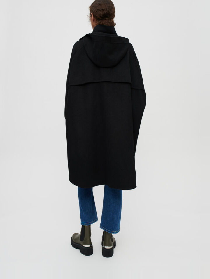 Manteau en double face oversize