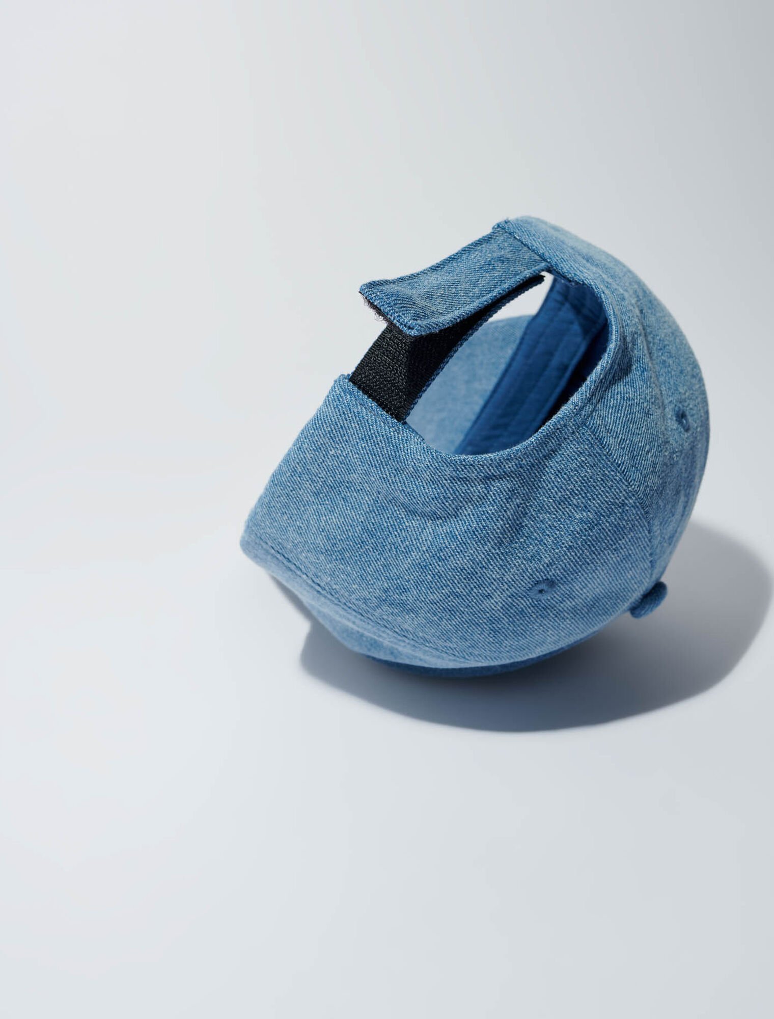 Casquette en denim à logo clover