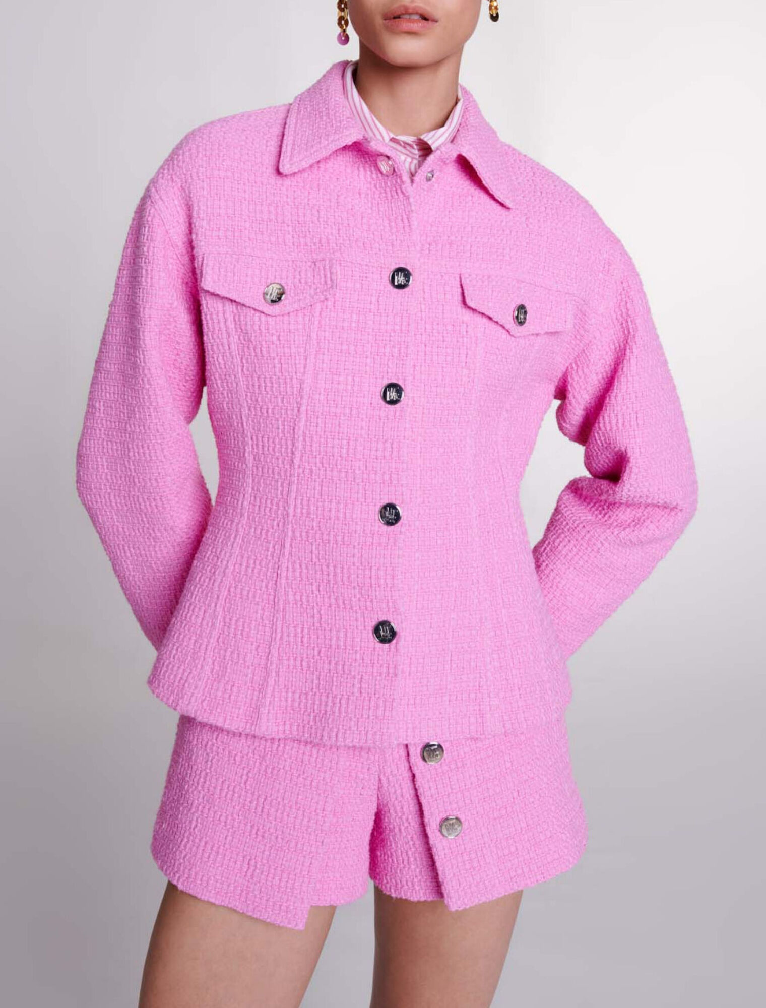 Veste ajustée en tweed