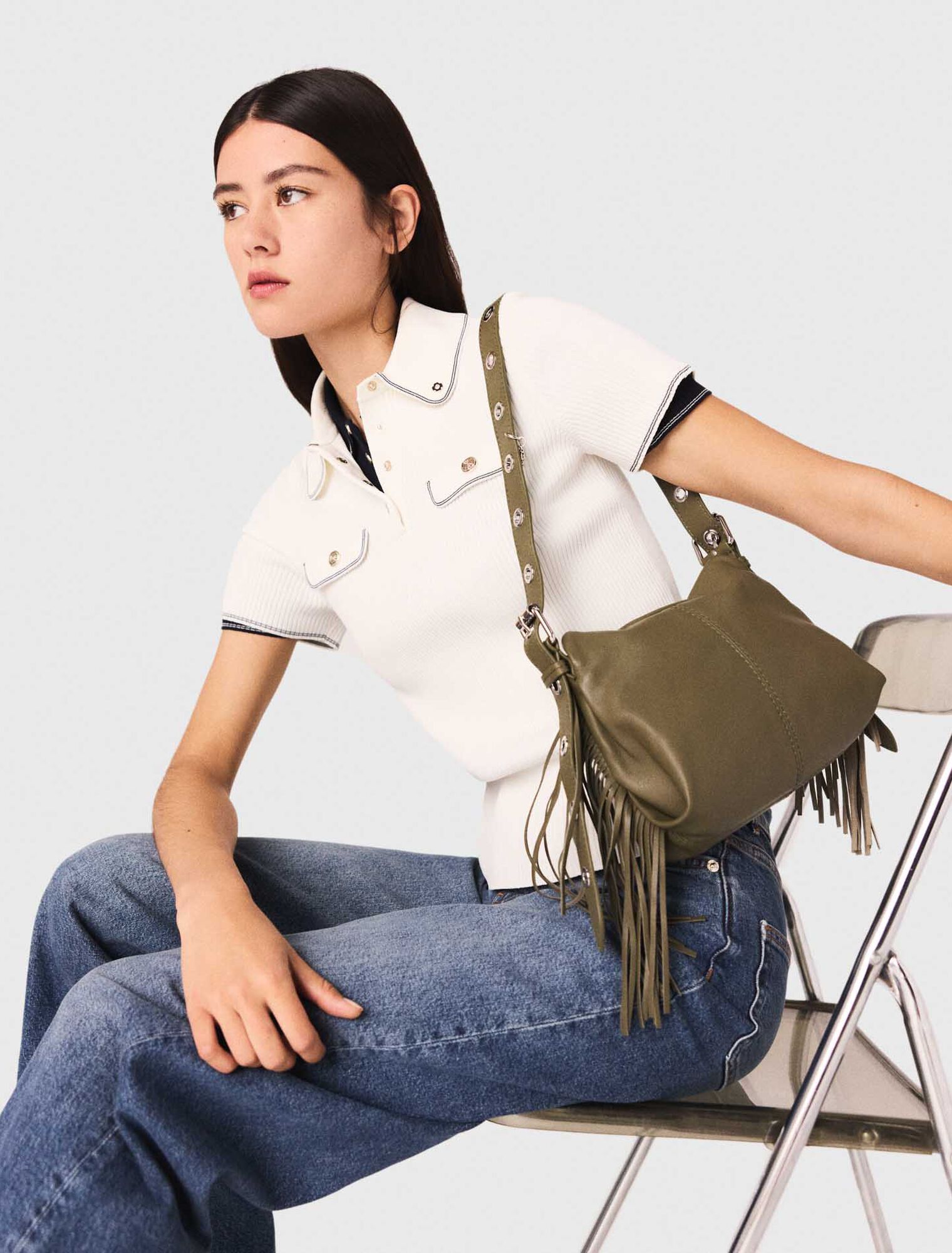 Sac Miss M mini en cuir lisse
