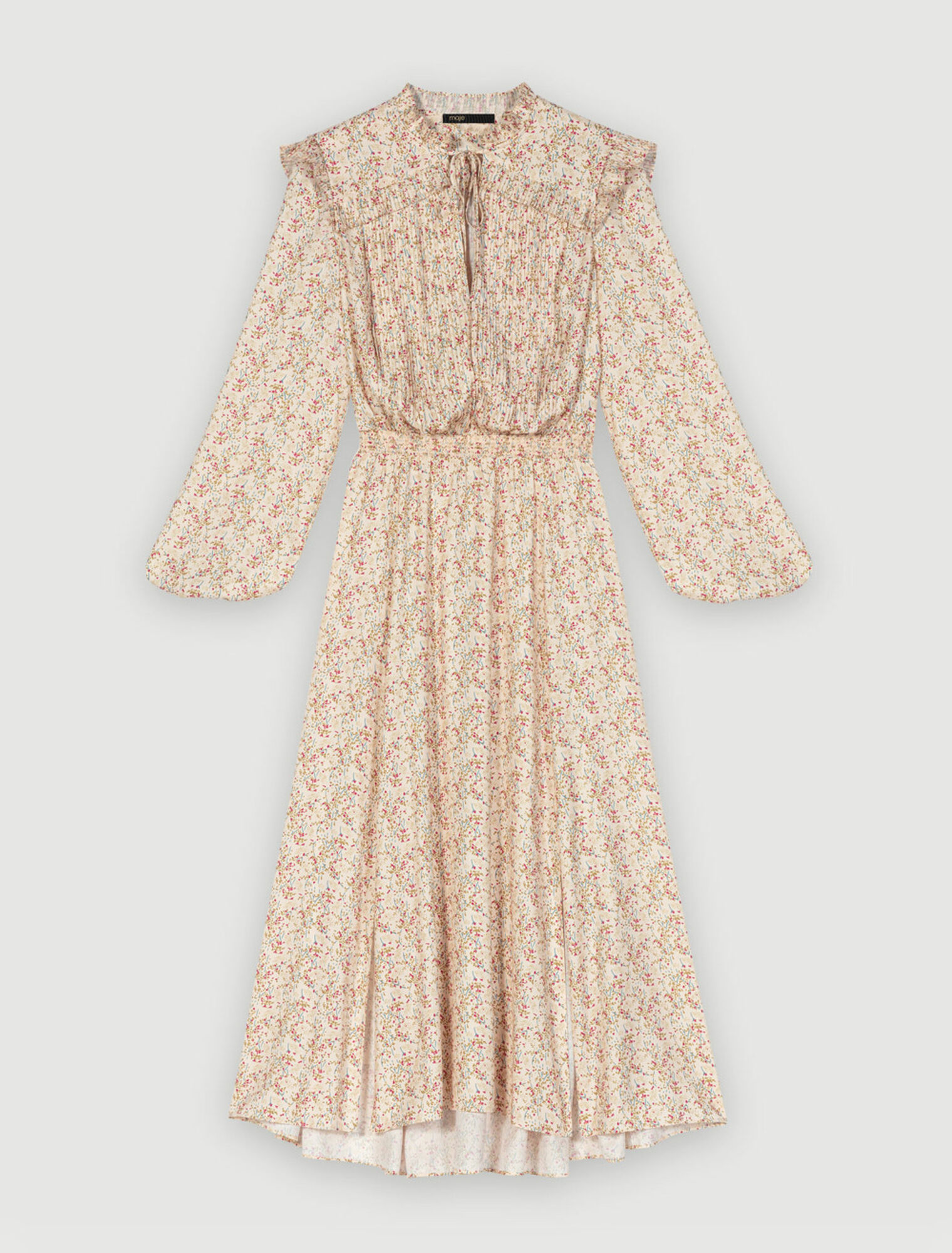 Robe longue à volants