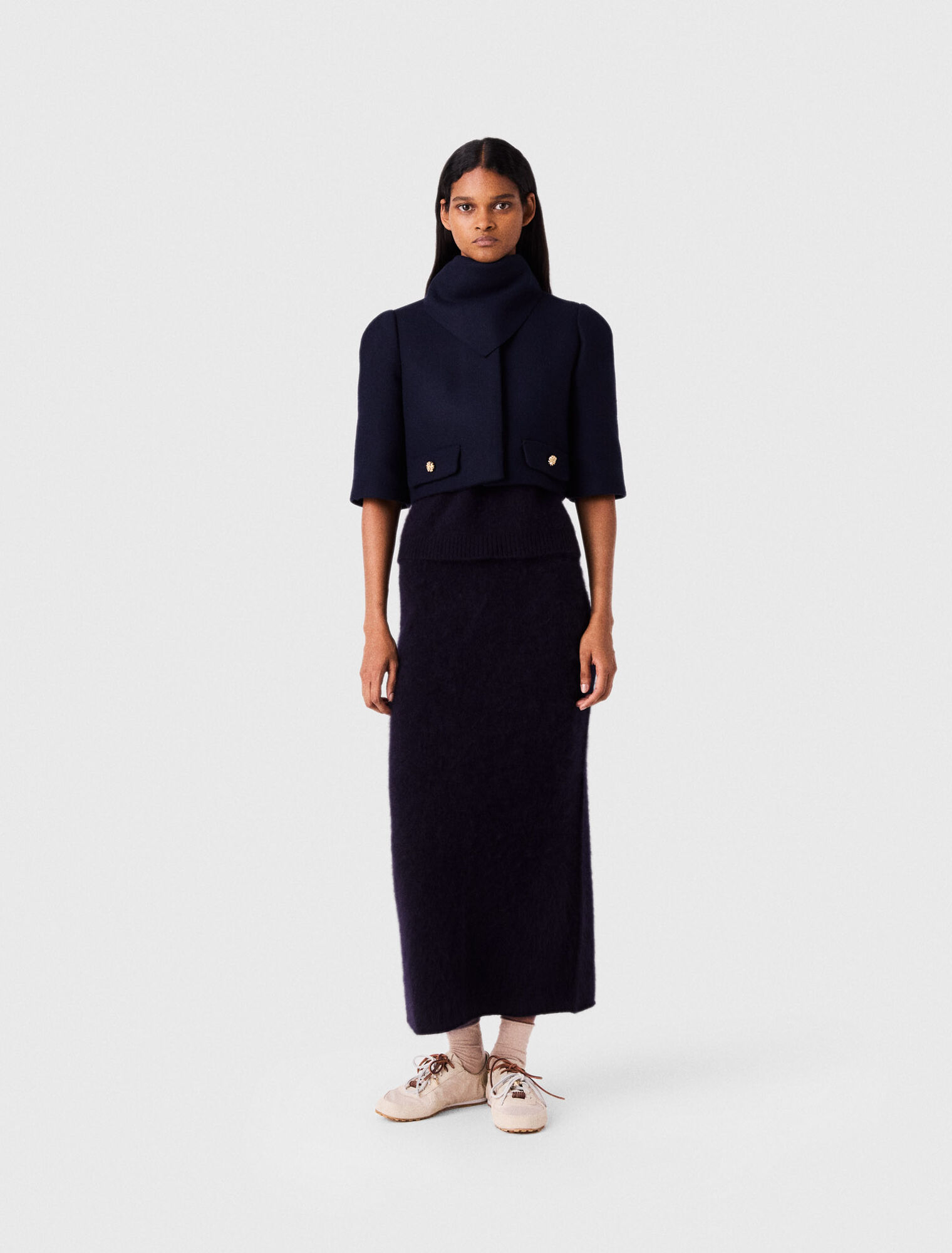 Veste courte en laine
