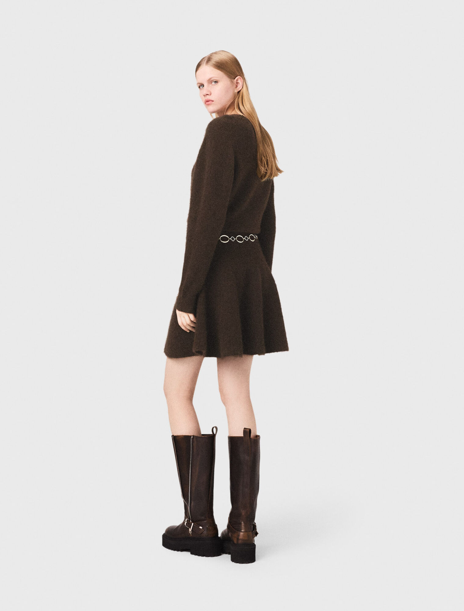 Robe courte en melange de yak