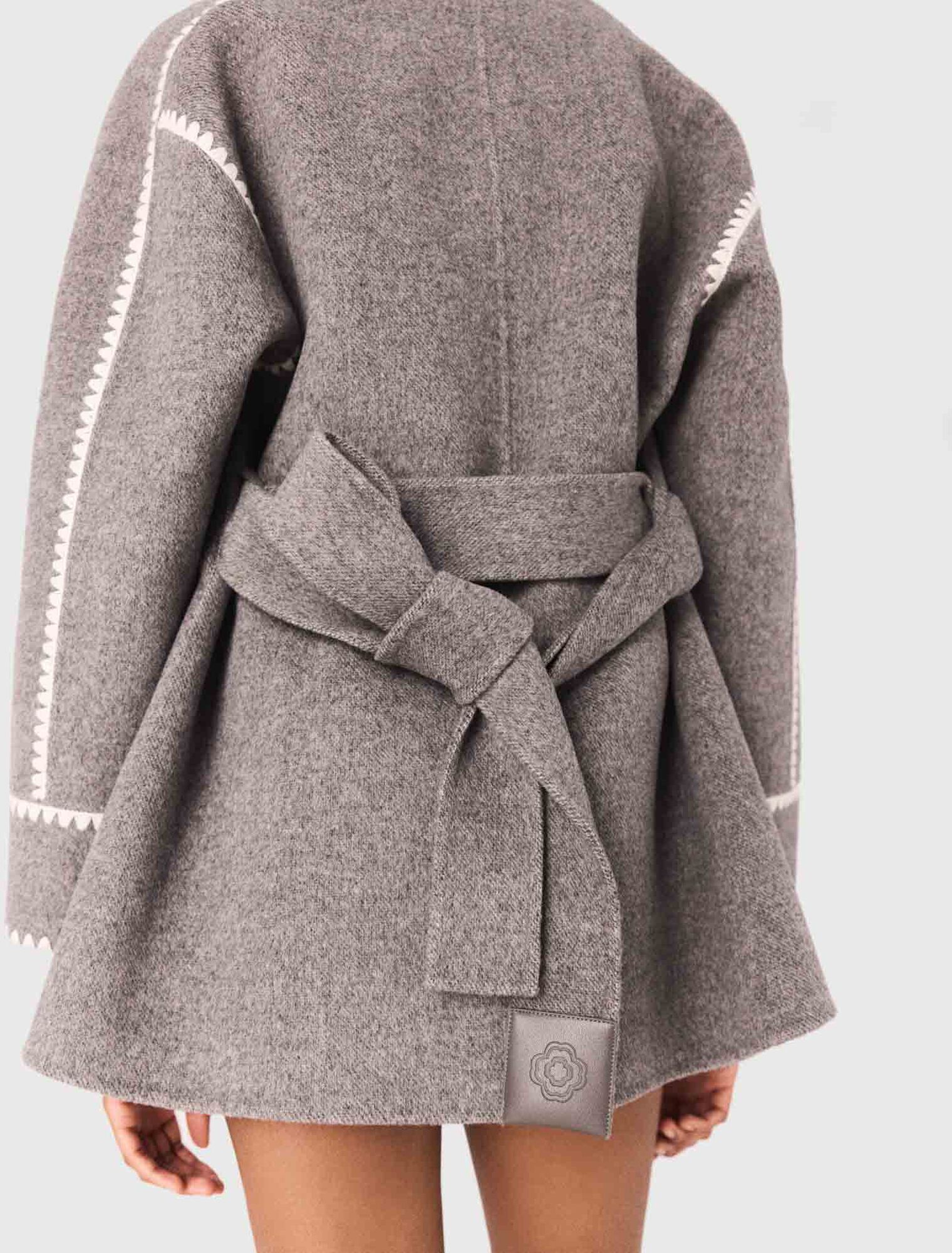 Manteau court double face