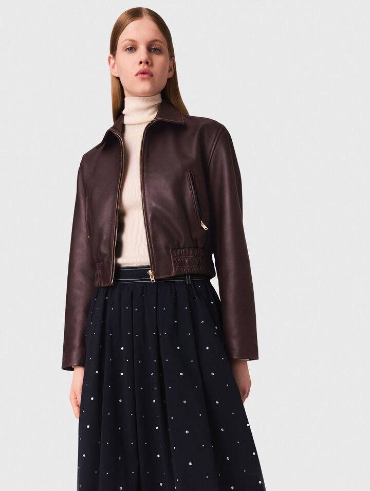Blouson en cuir vintage