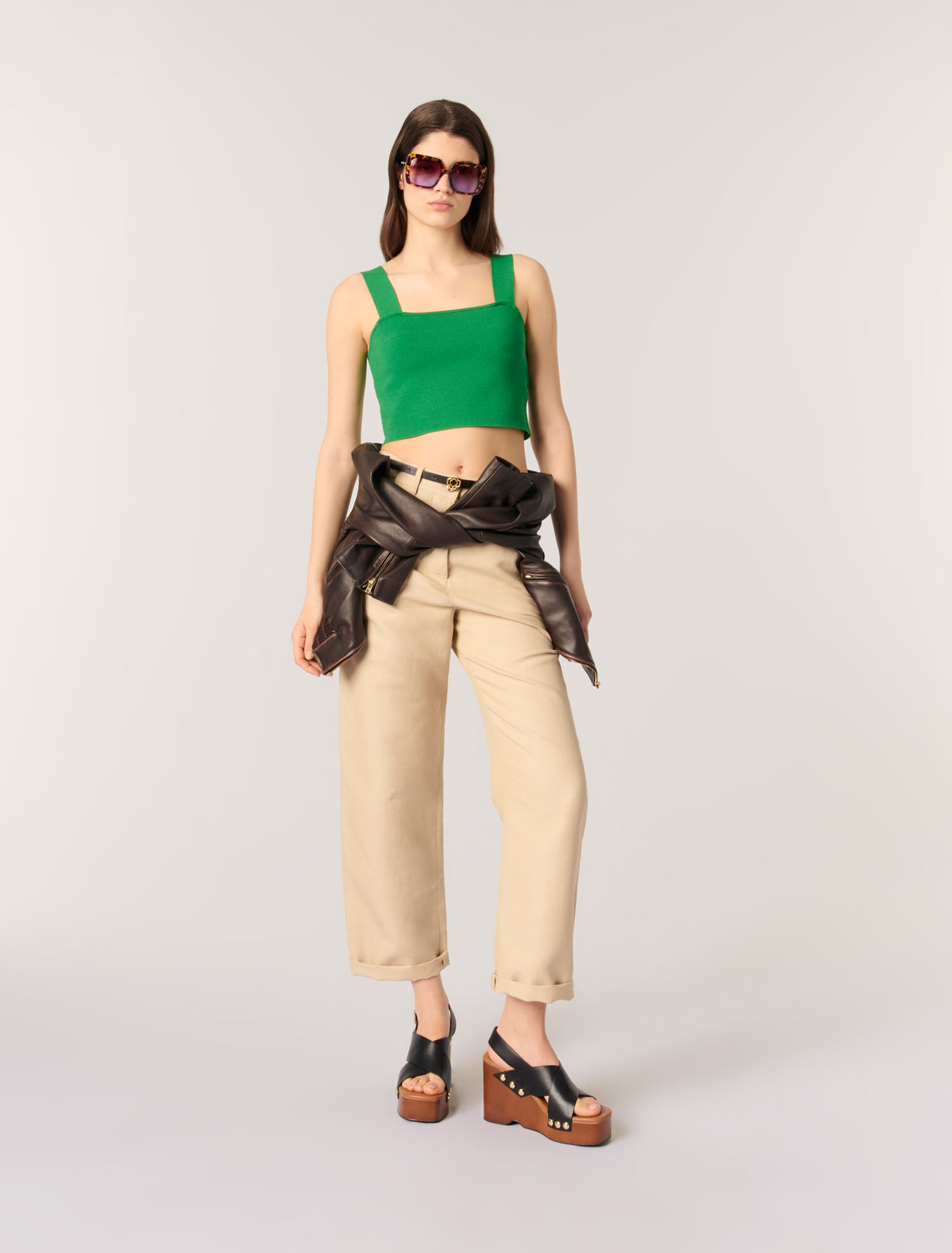 Crop top en maille