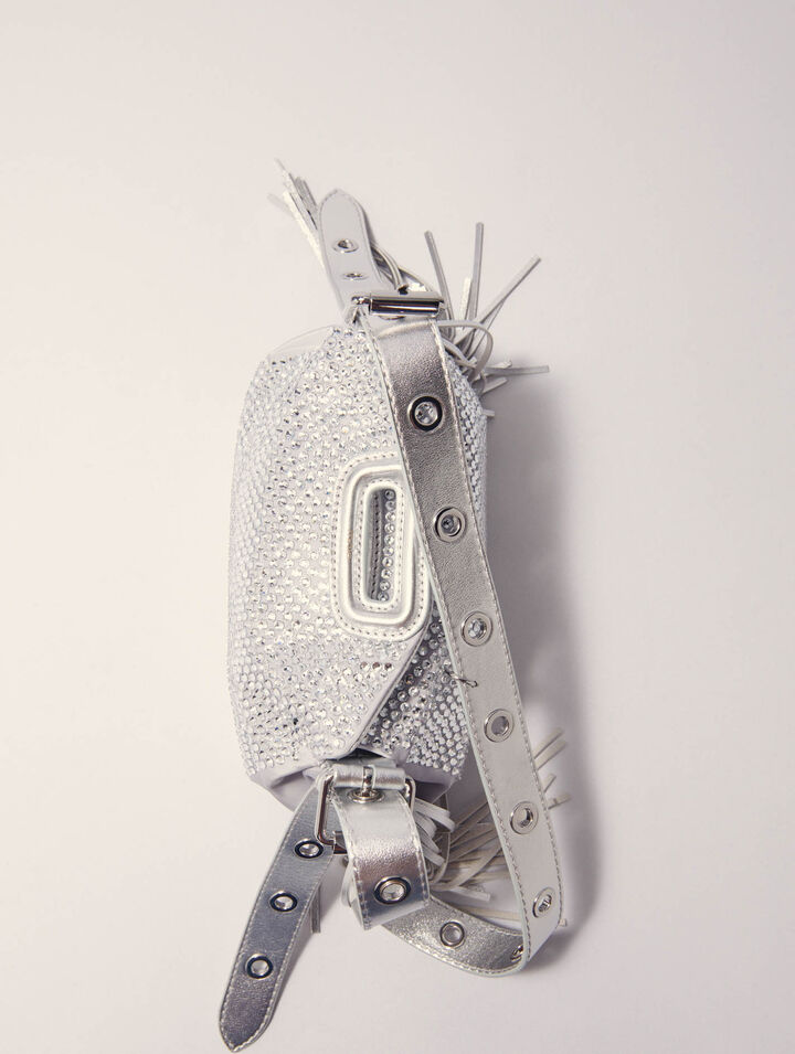 Sac Miss M Mini métal à strass