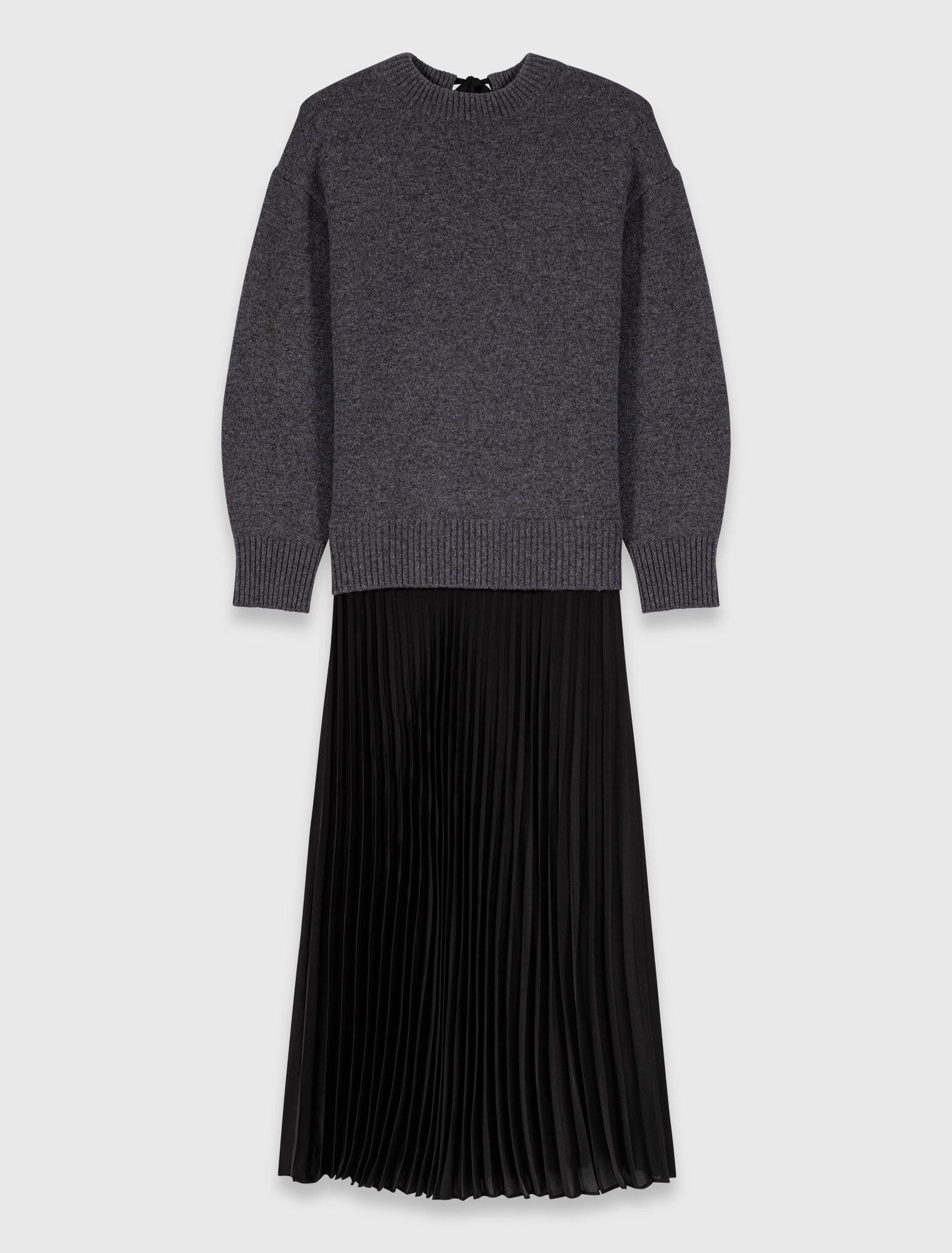Robe longue bimatiere