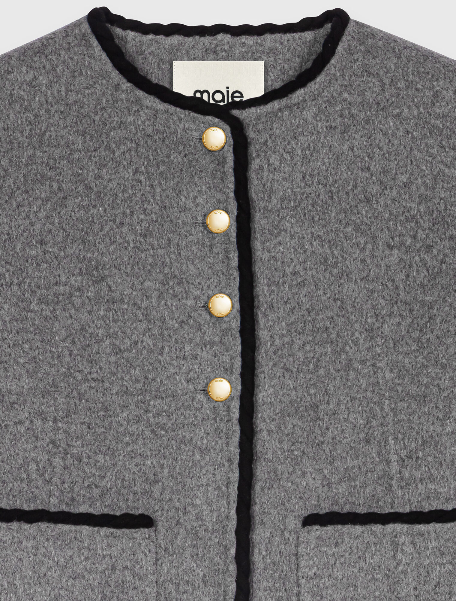 Manteau court en double face