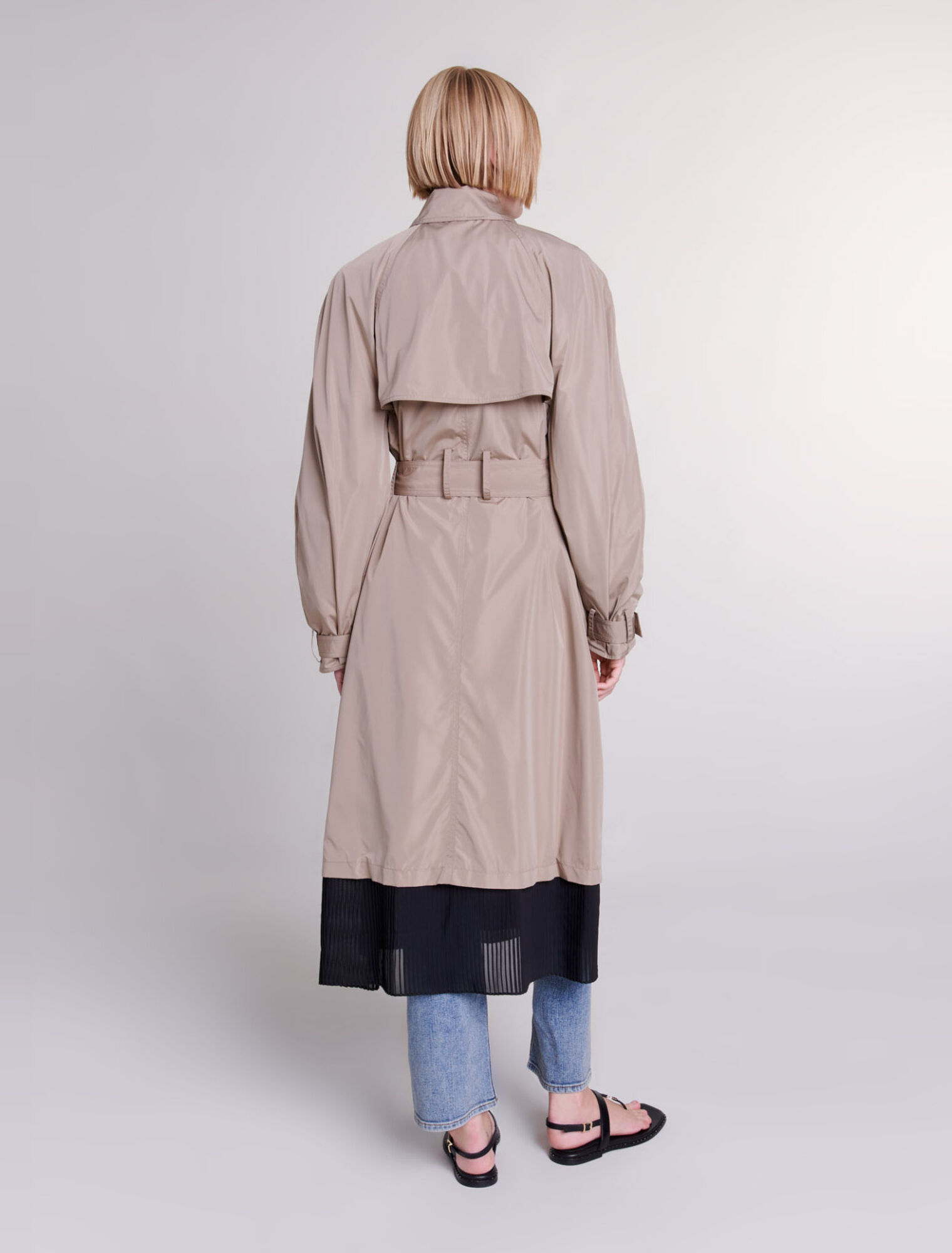 Trench contrasté