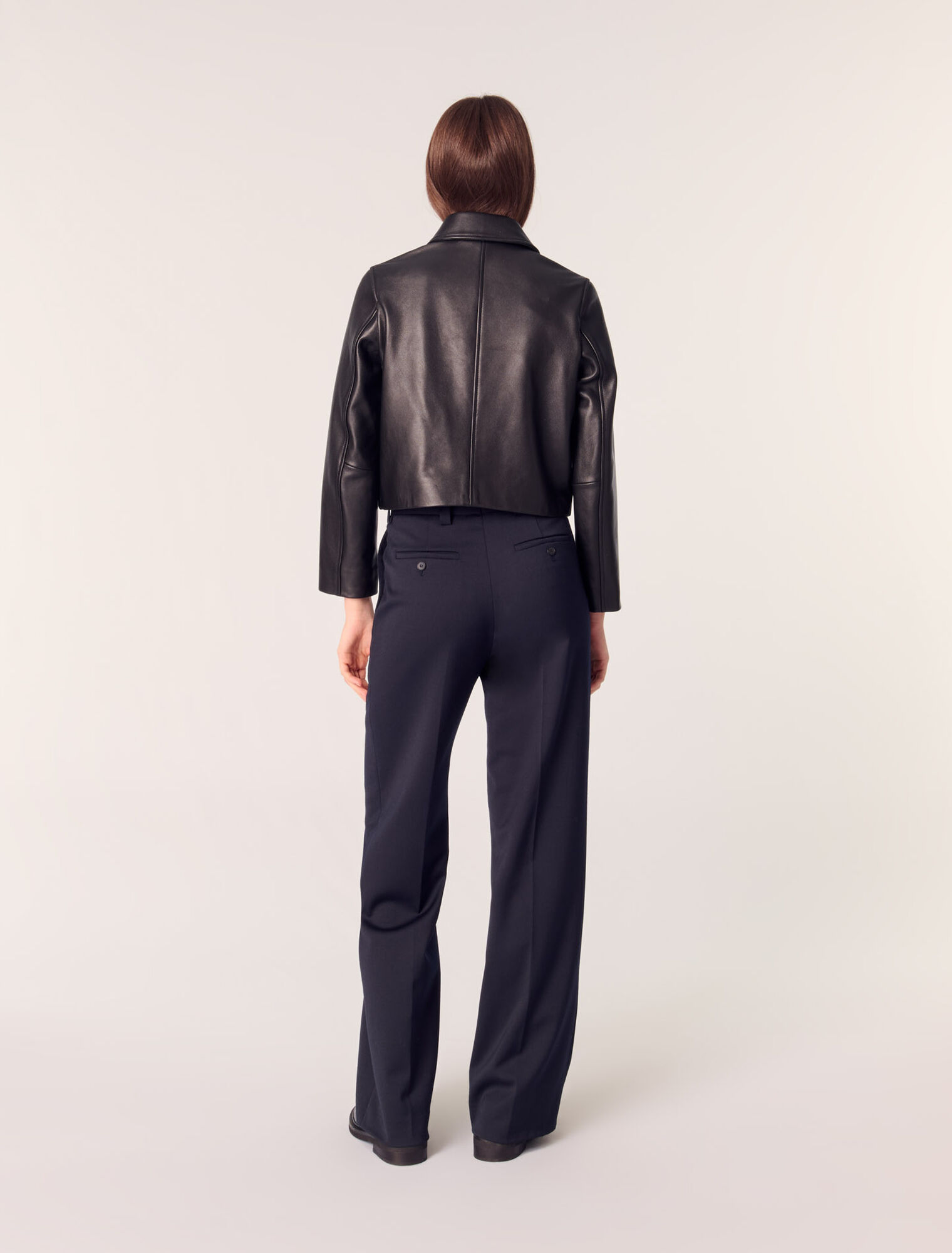 Pantalon de tailleur avec pli