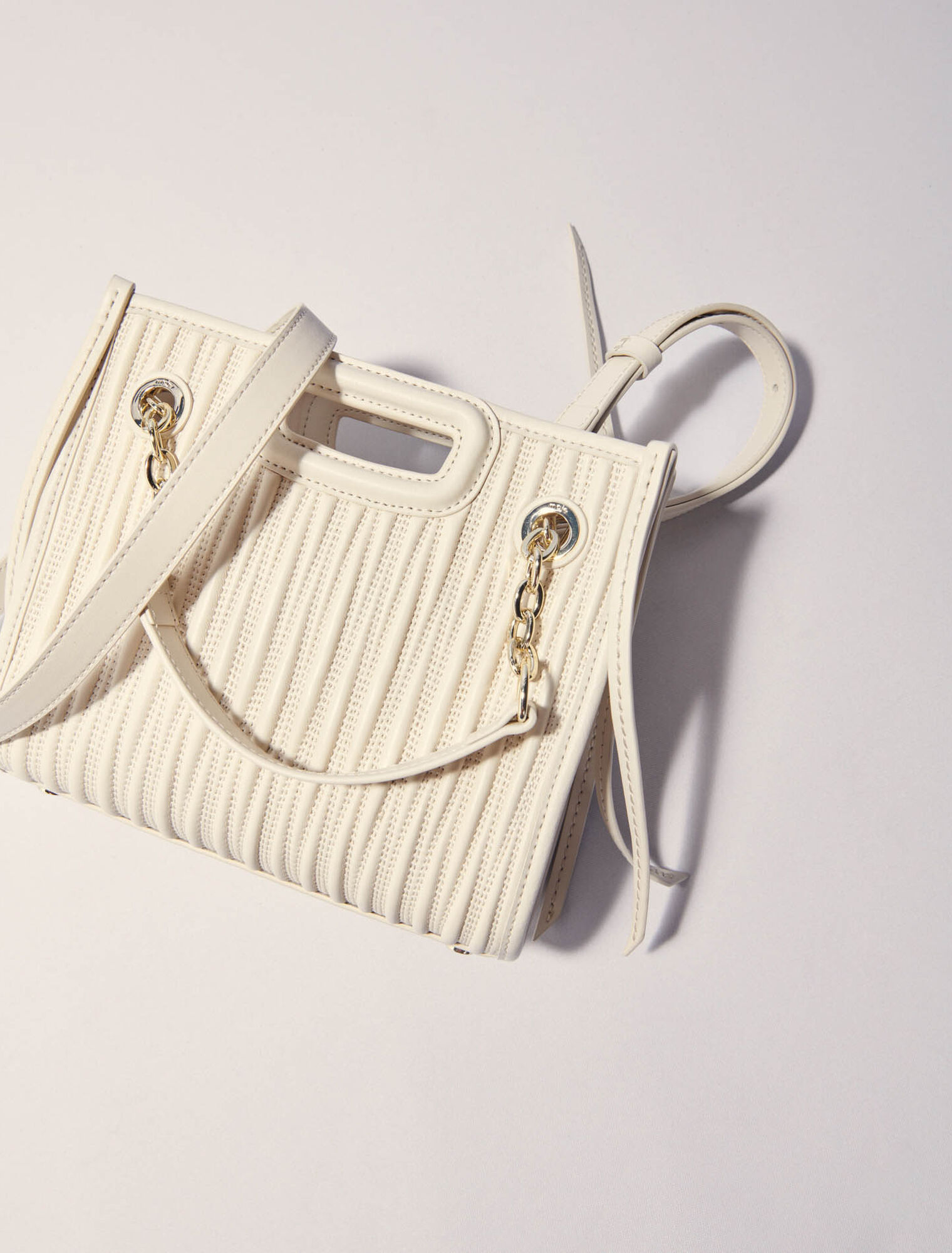 Mini cabas en cuir matelassé