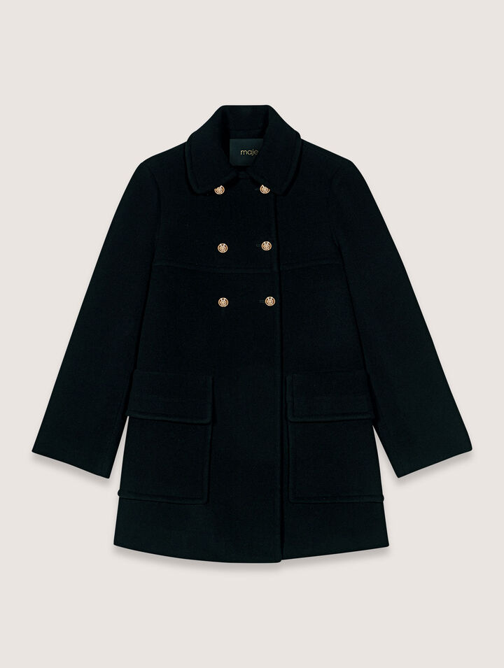 Manteau en laine mélangée