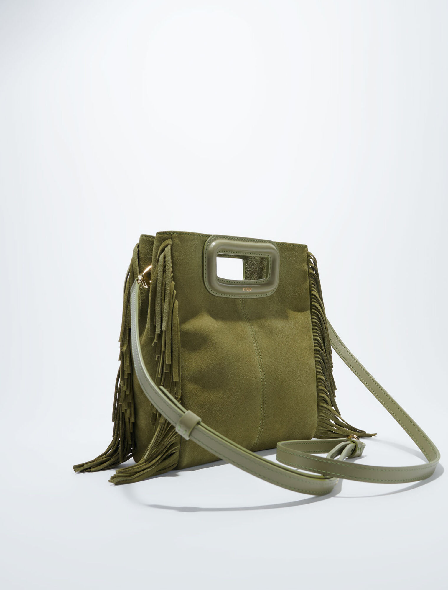 Sac M en cuir suède