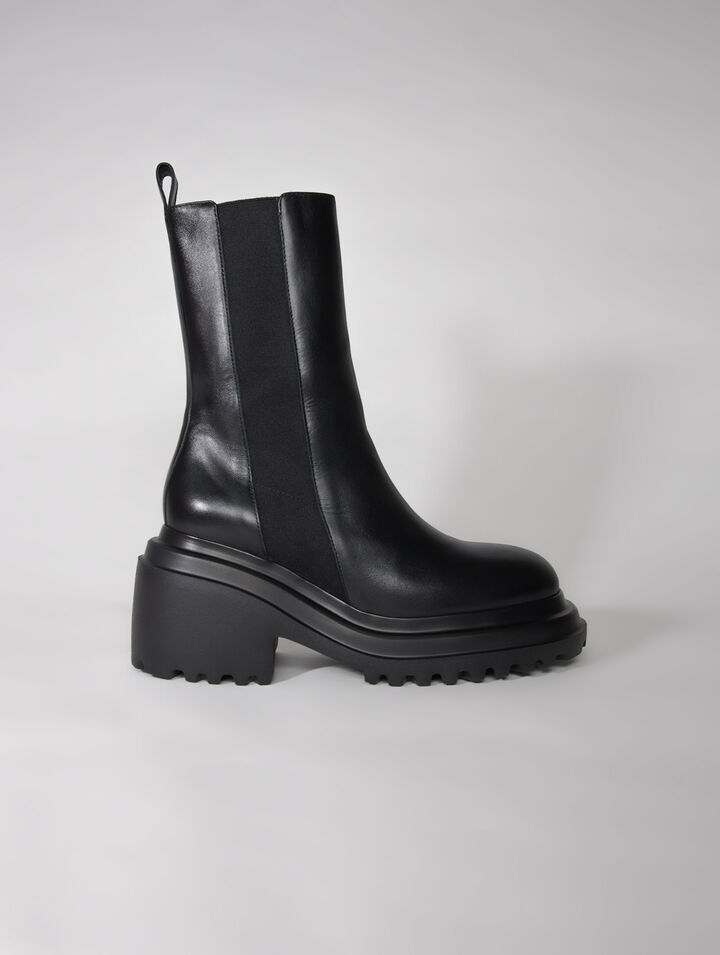 Bottines en cuir