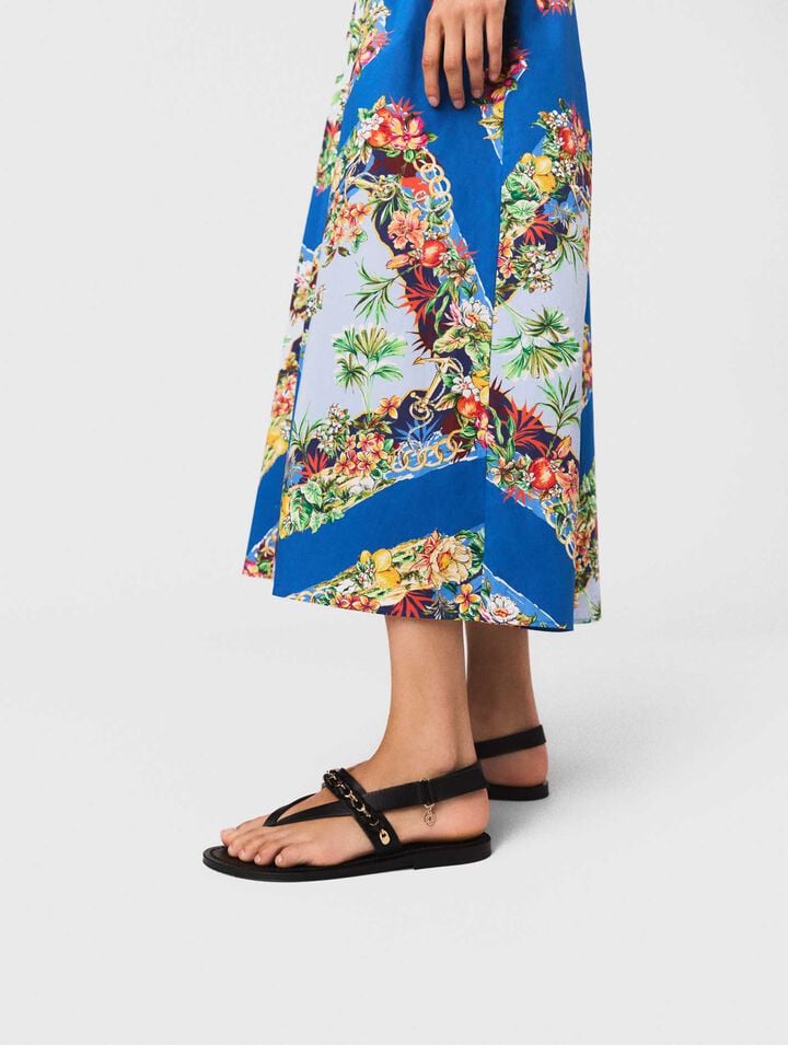 Sandales plates en cuir K.Jacques