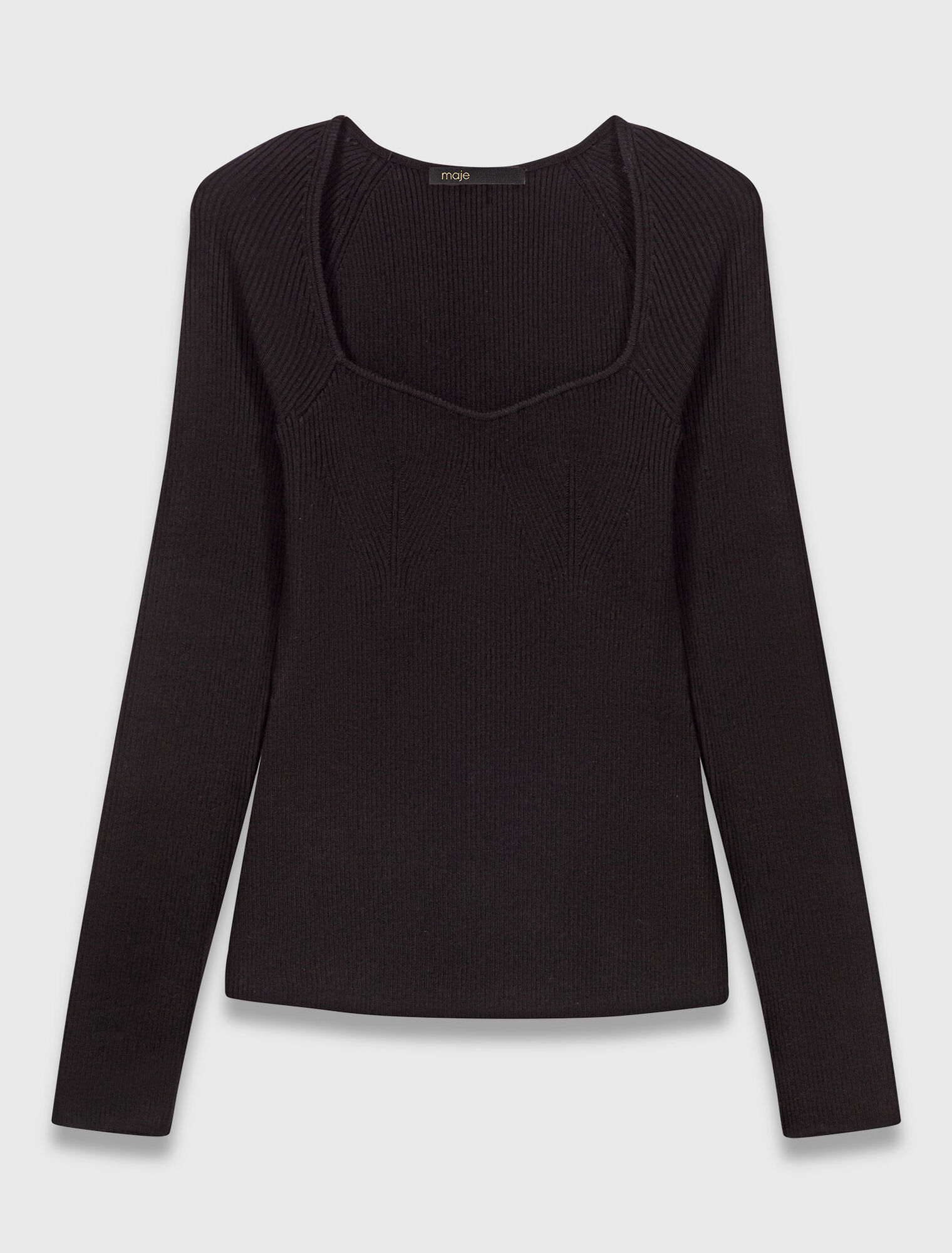 Pull en maille cotelée