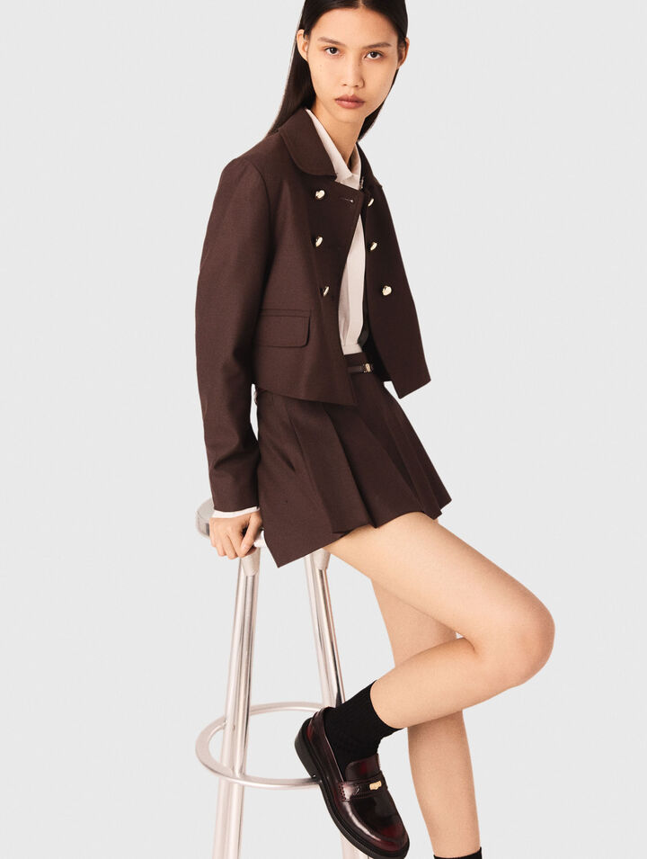 Veste courte à double boutonnage