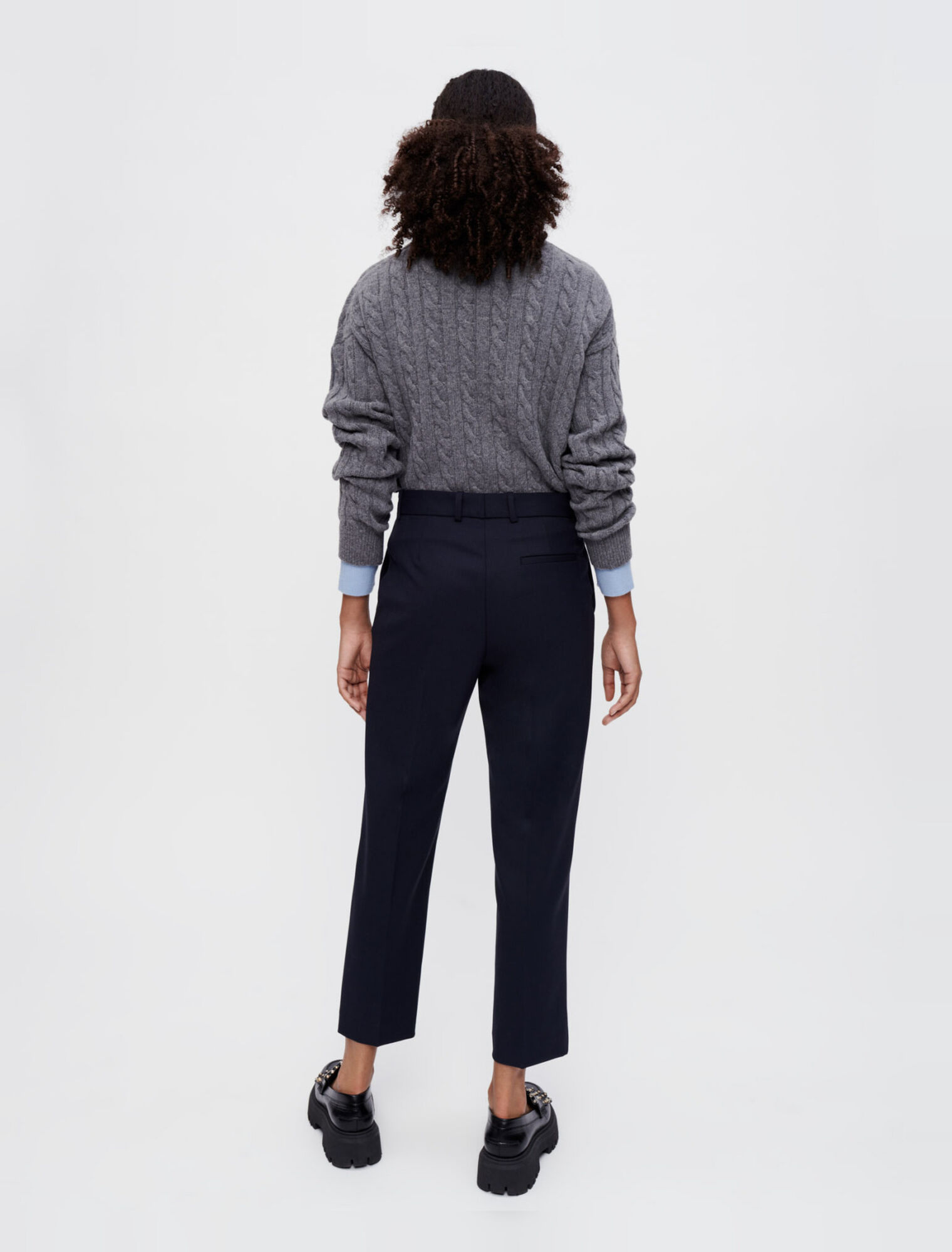 Pantalon de tailleur droit