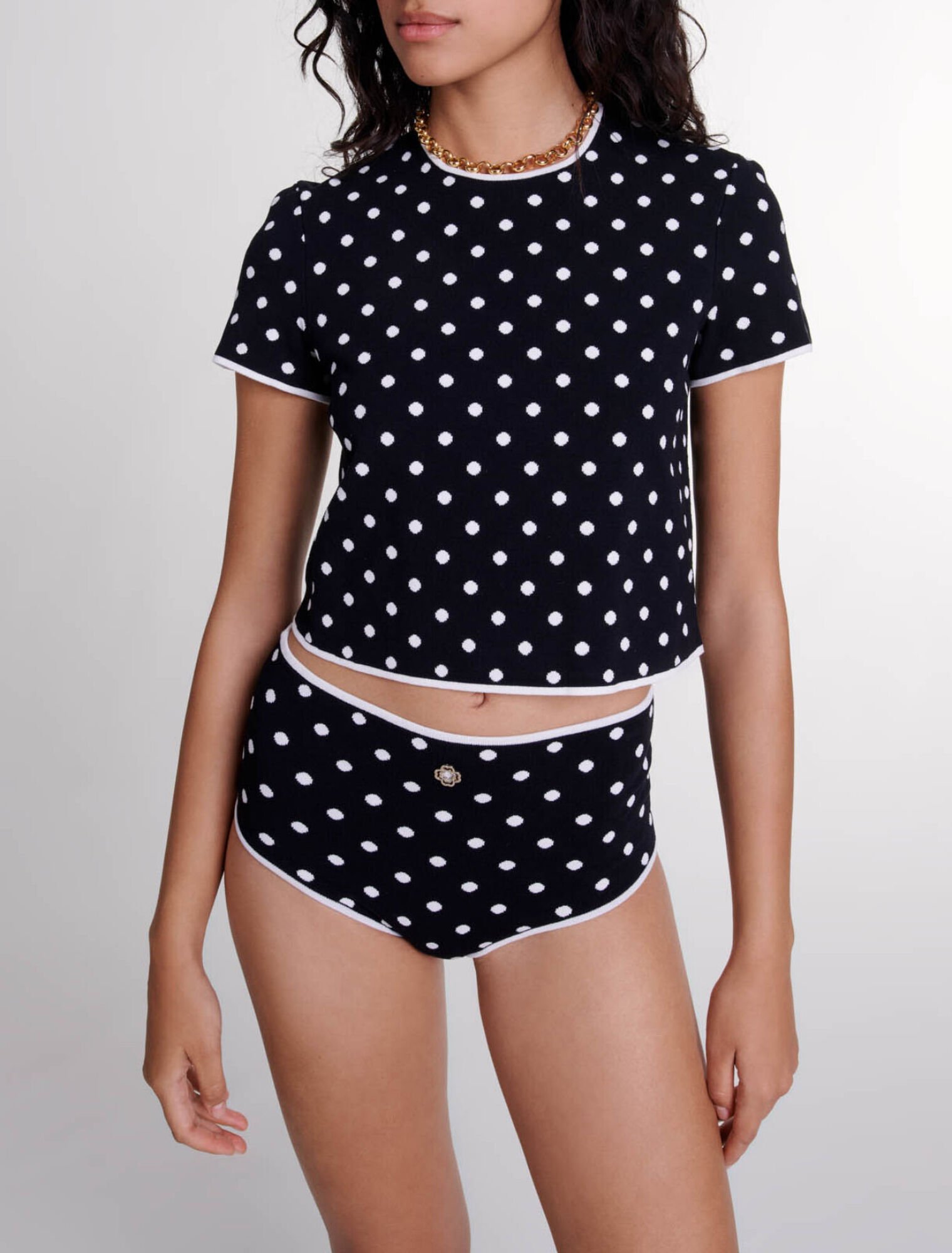 Culotte en maille jacquard 