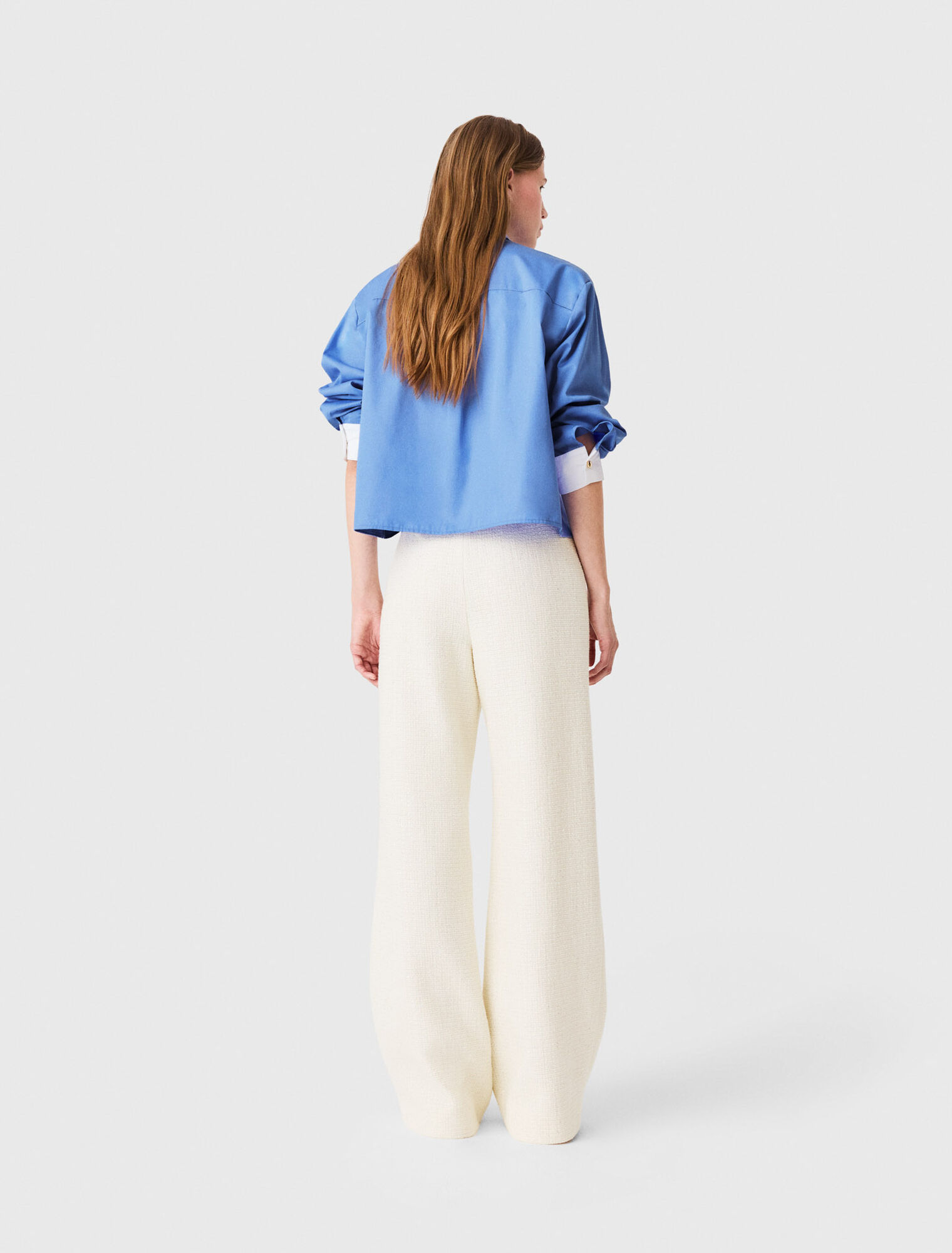 Pantalon tweed lurex