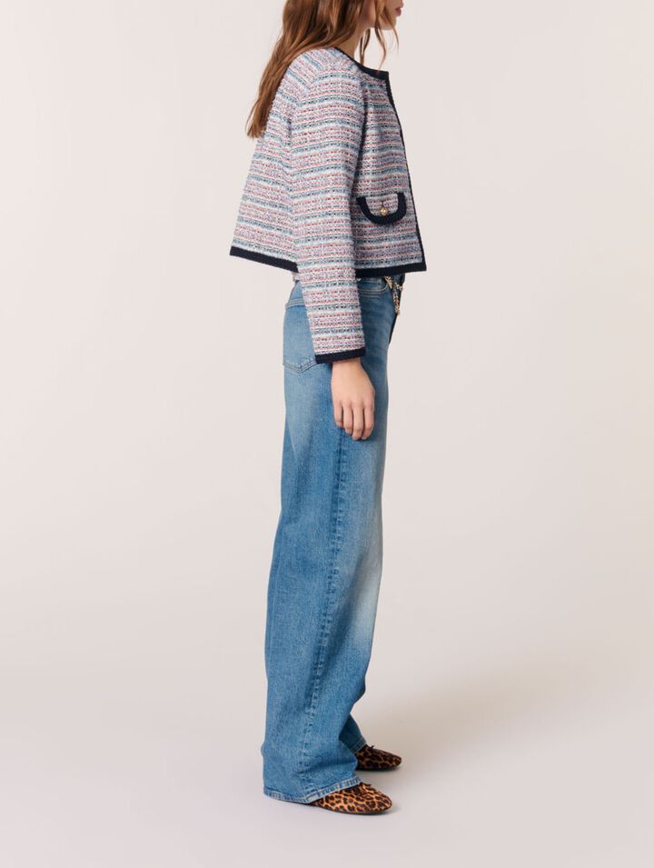 Veste courte en tweed