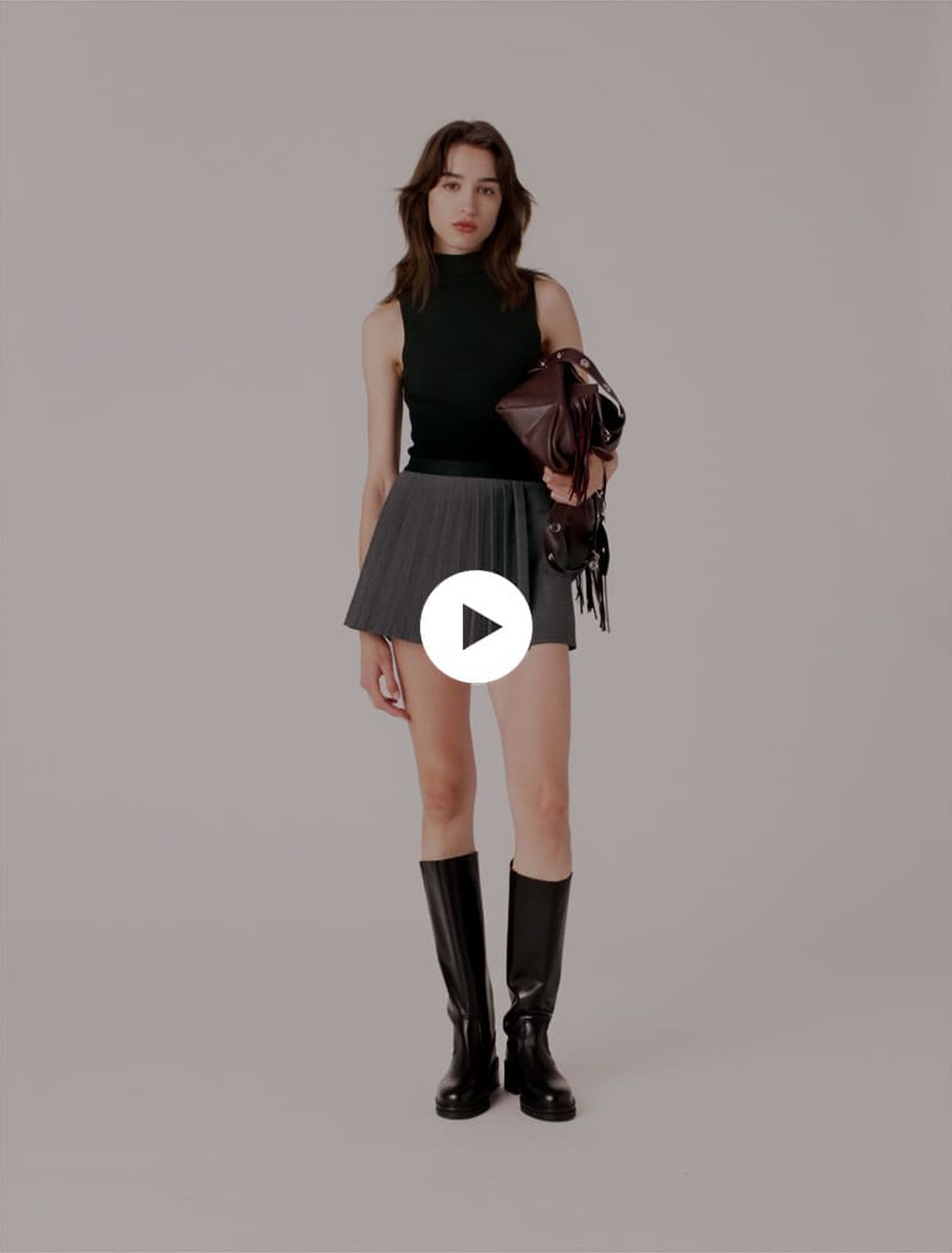 Top en maille sans manches