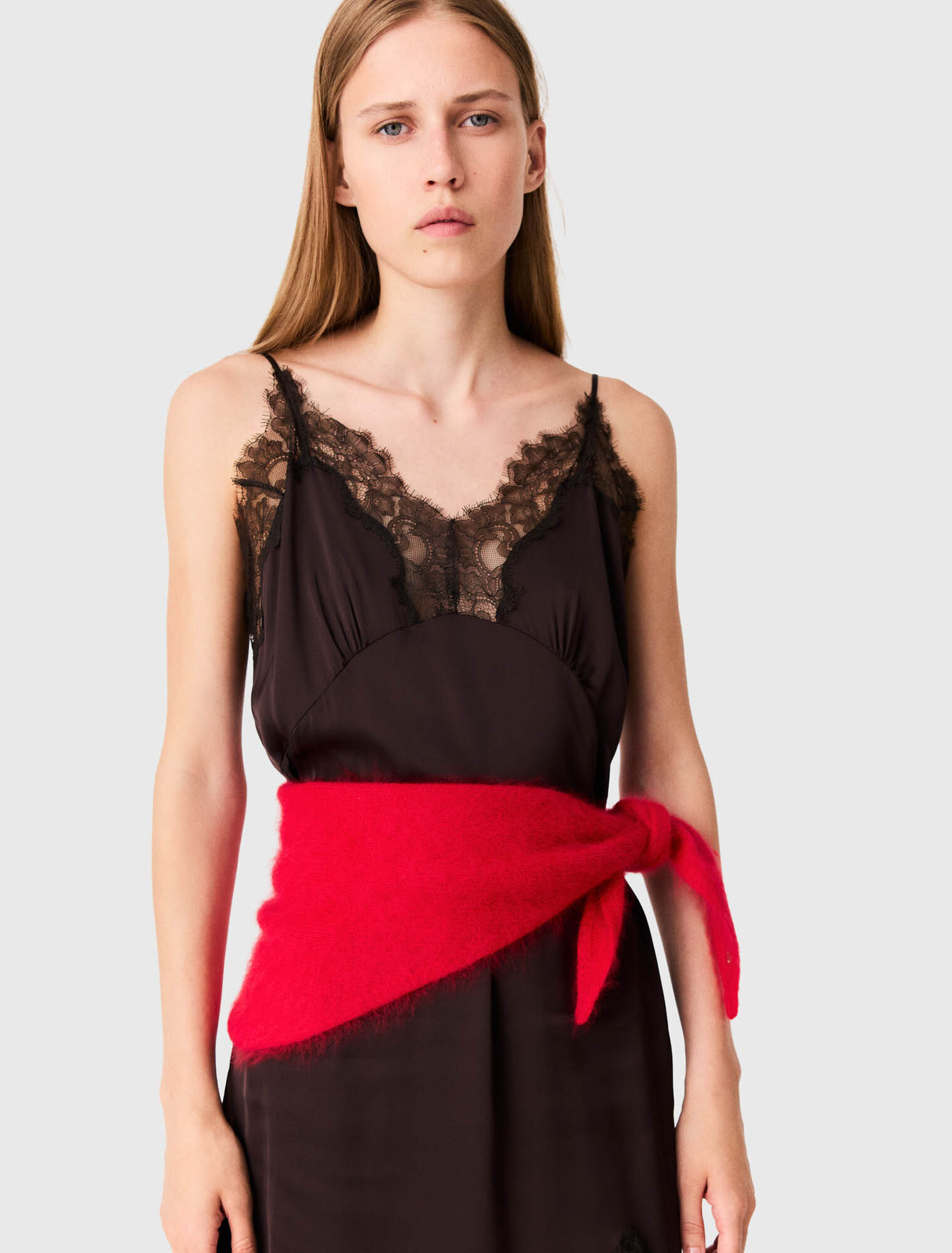 Foulard triangle en laine