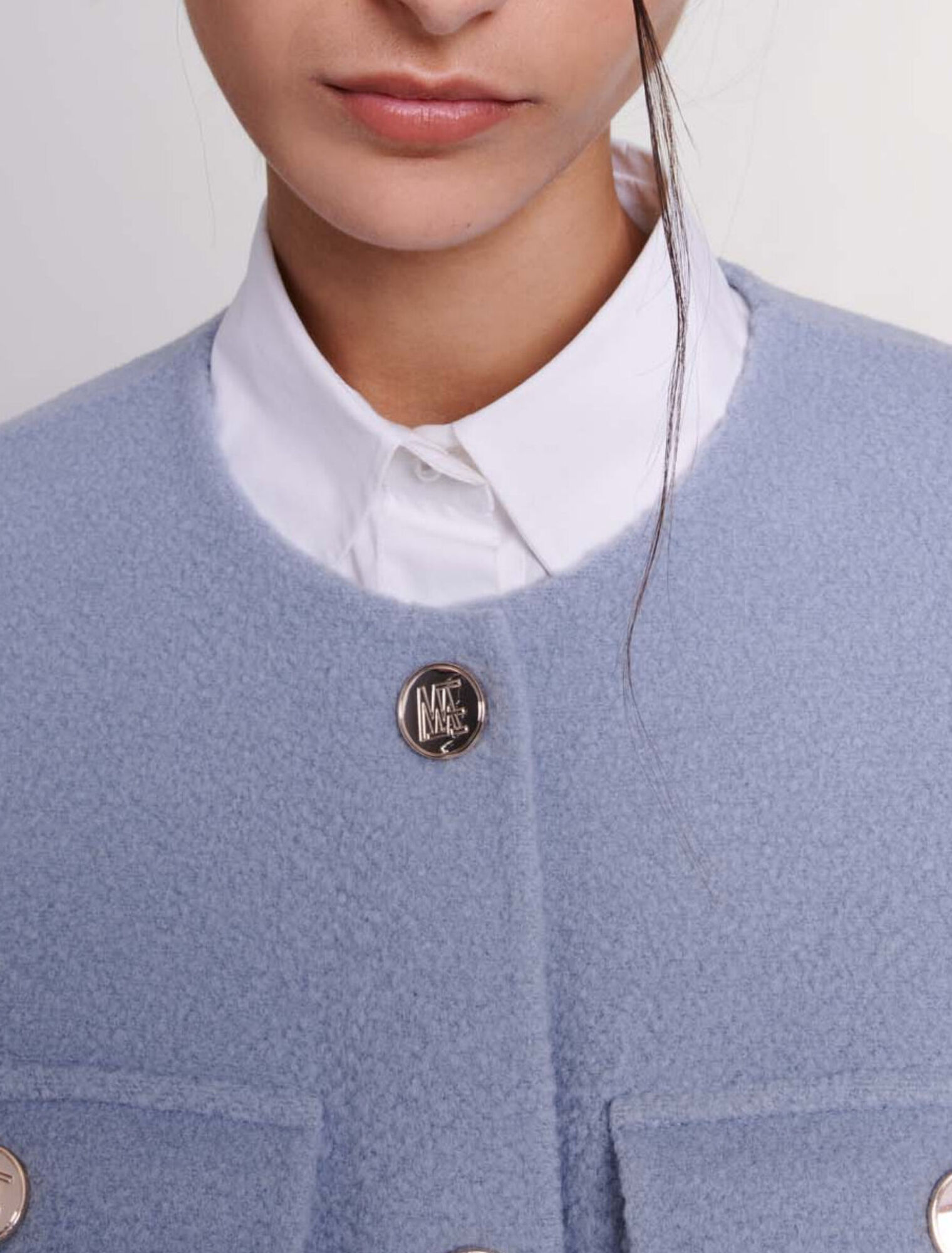 Manteau court ceinturé
