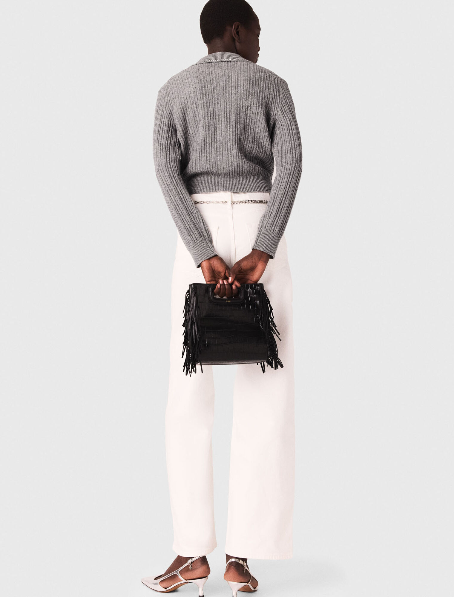 Cardigan avec col strassé
