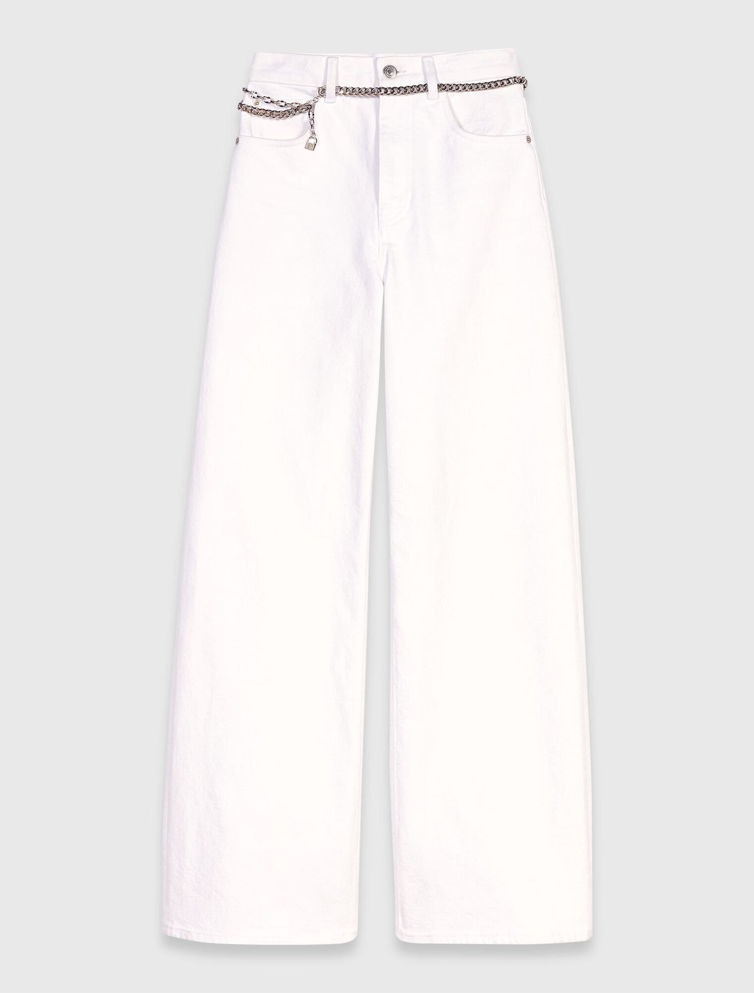 Jean large taille haute