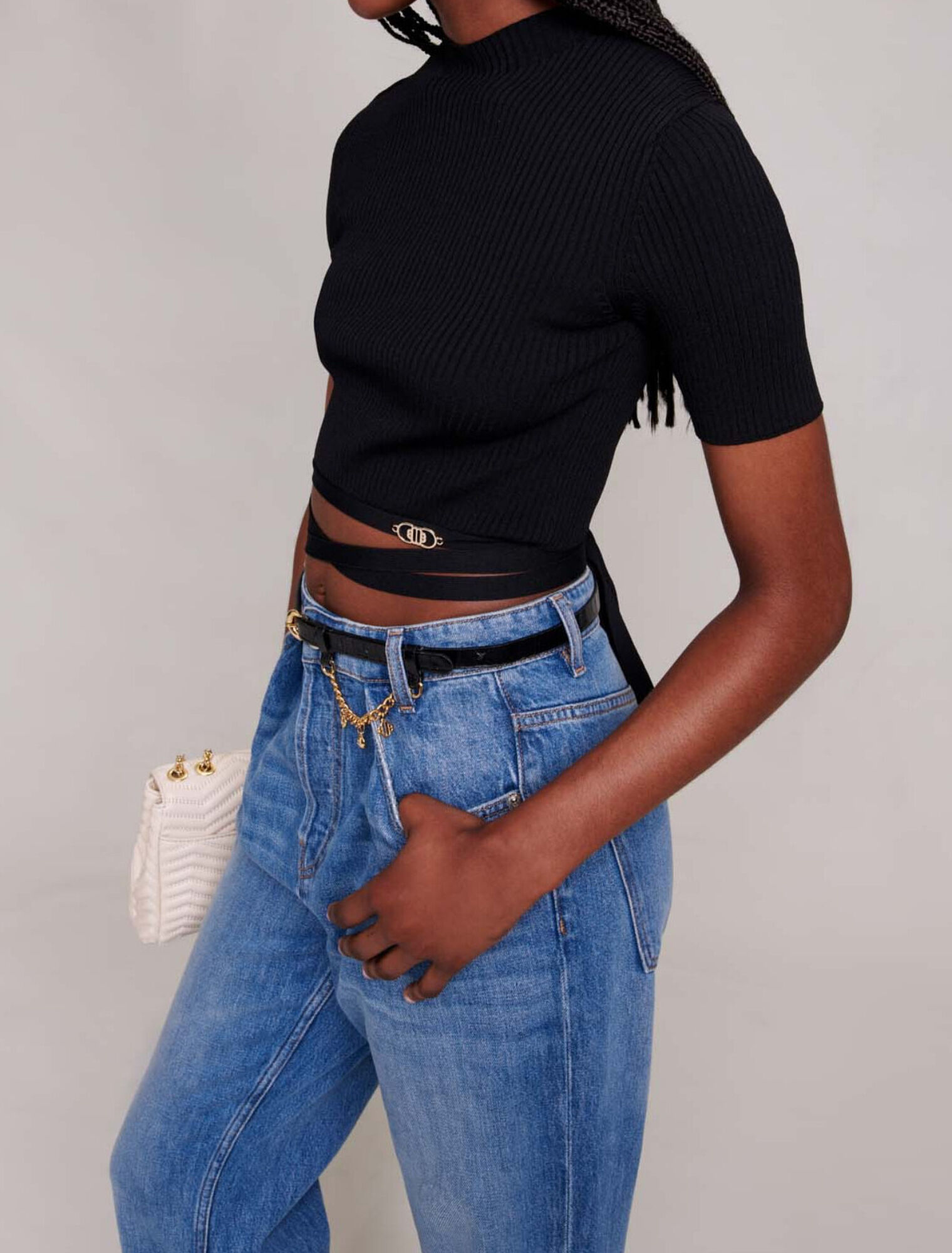 Crop top croisé