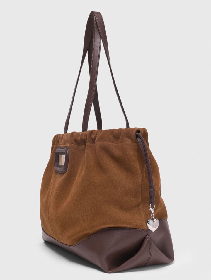 Sac M Tote en mix cuir/suède