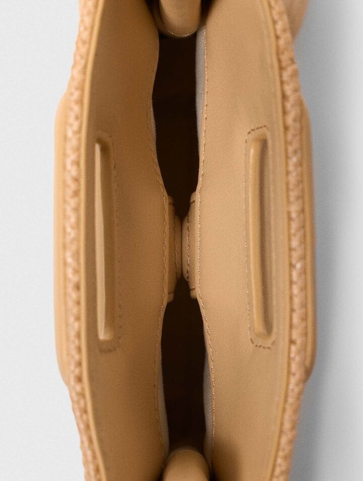 Sac M Mini en mati&egrave;re effet raphia