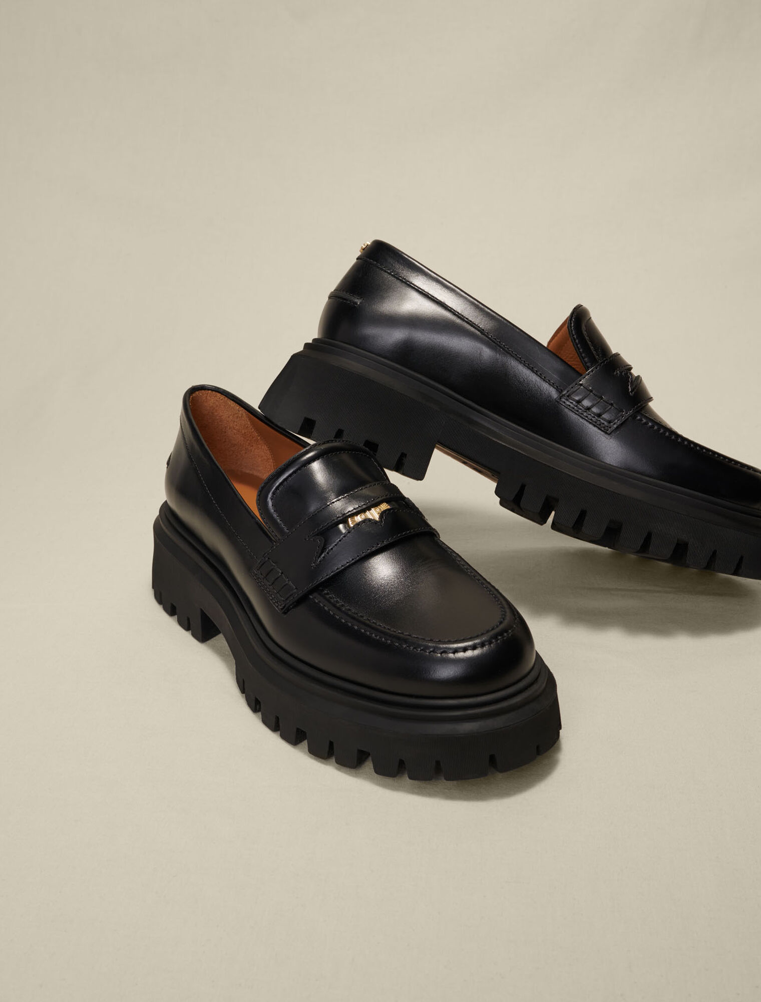 Mocassins en cuir à plateforme