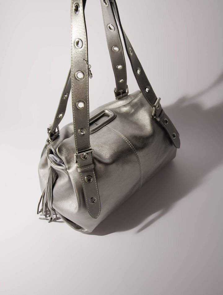 Sac Miss M XL en cuir métallisé