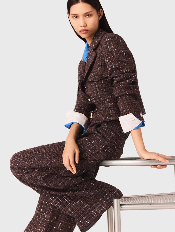 Pantalon en tweed