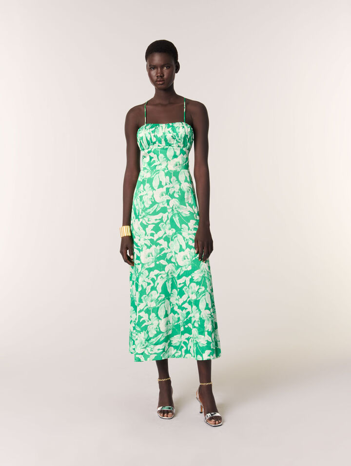 Robe longue imprimée