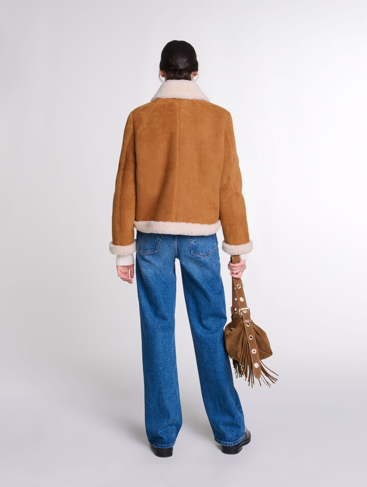 Manteau fourré effet mouton