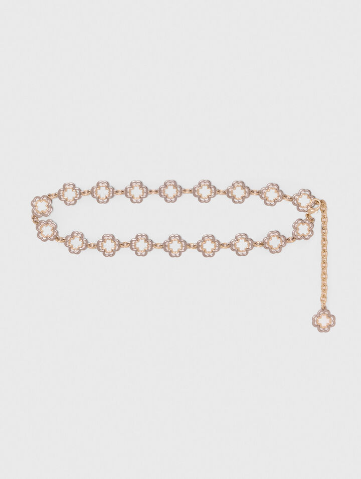 Ceinture chaine Clover bicolore