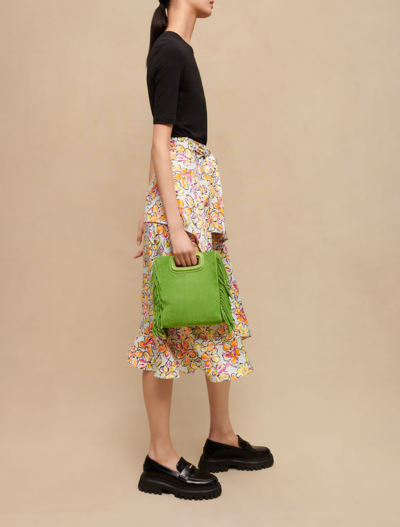 Robe nouée à imprimé fleuri