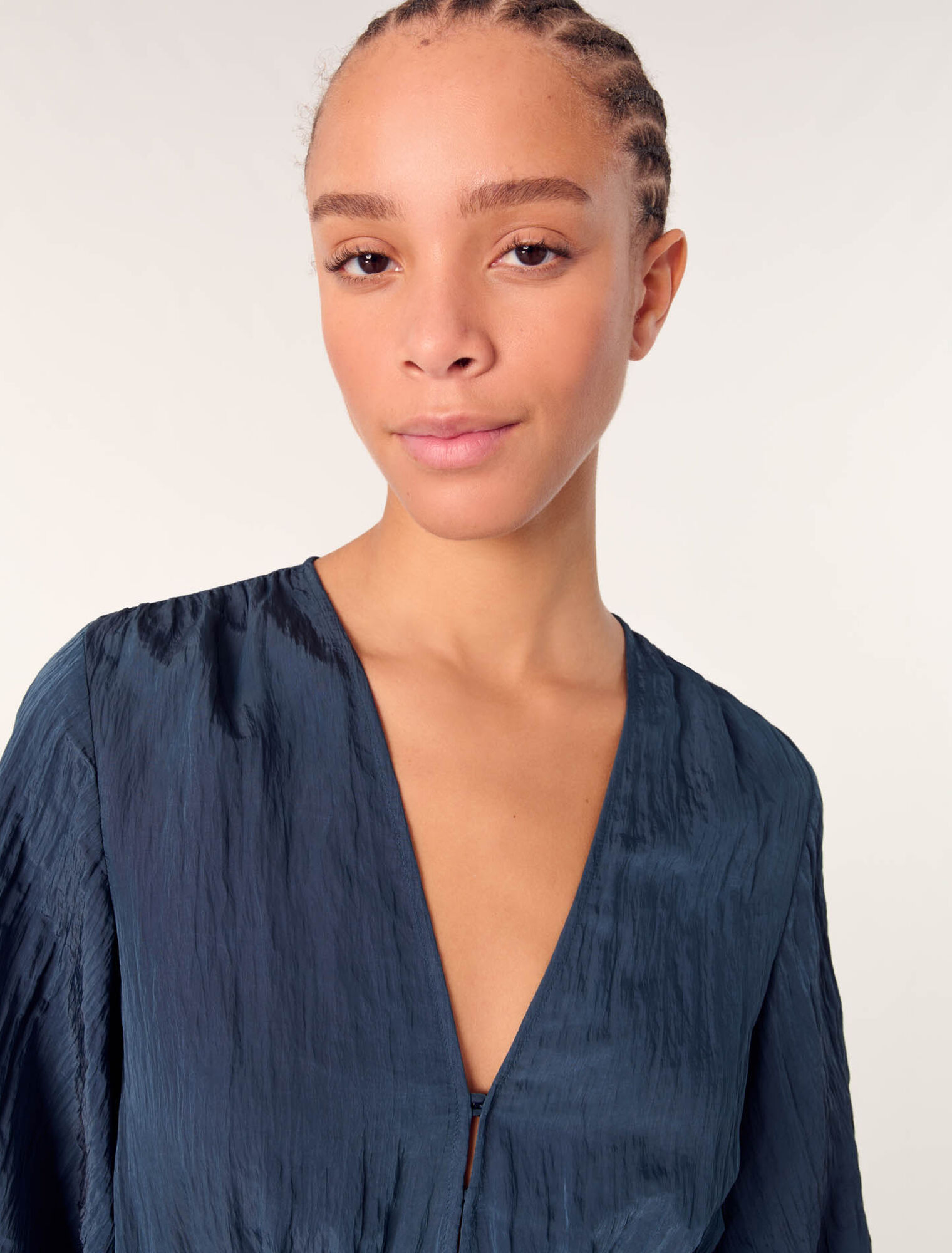 Robe courte à volants