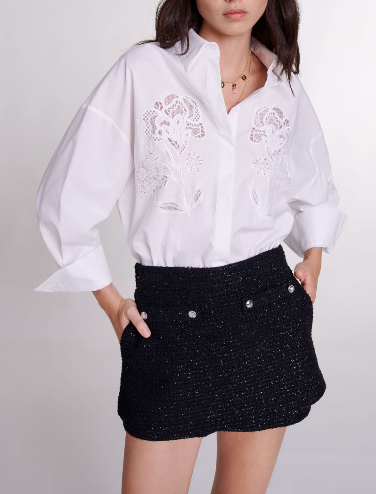 Short en tweed