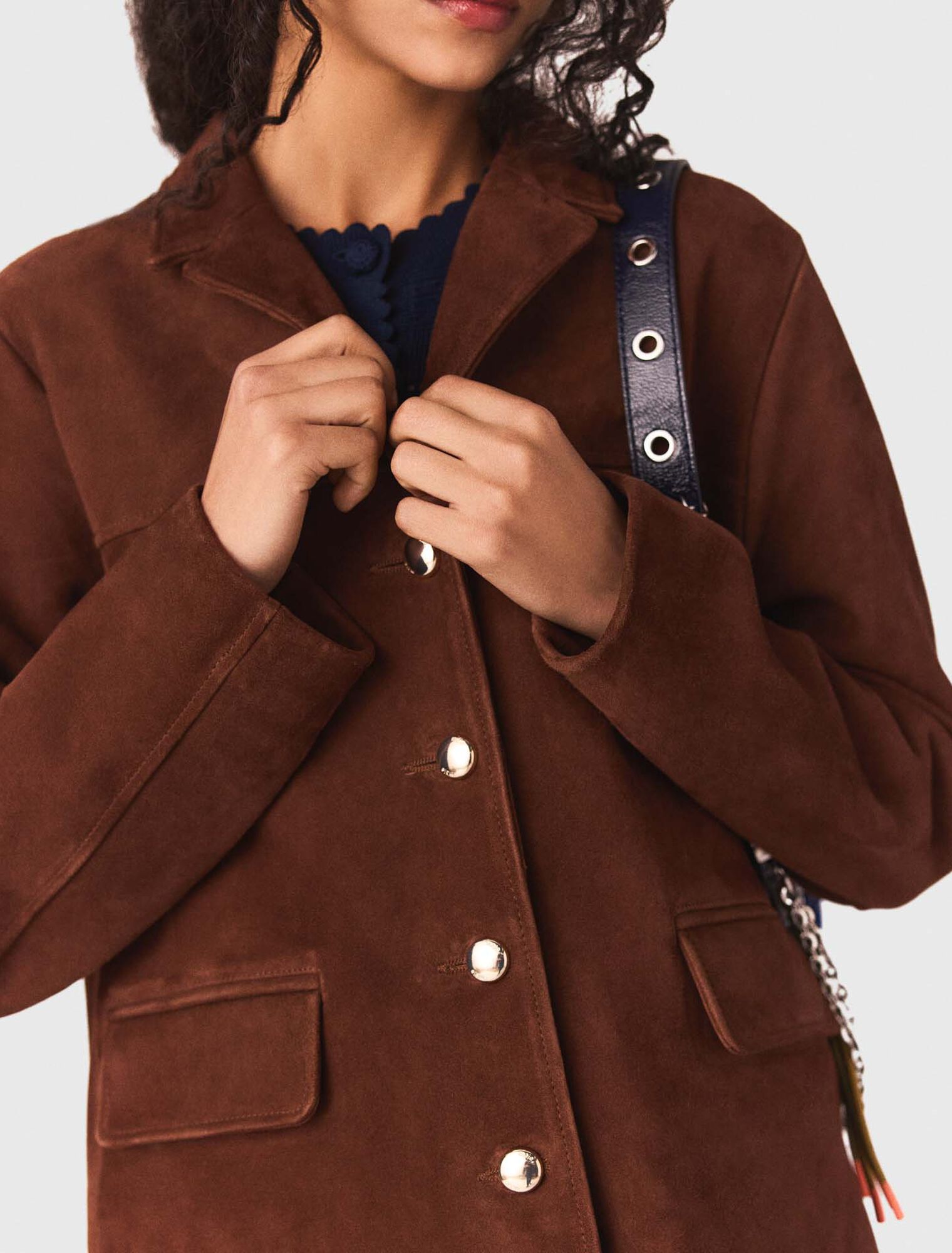 Veste en su&eacute;de