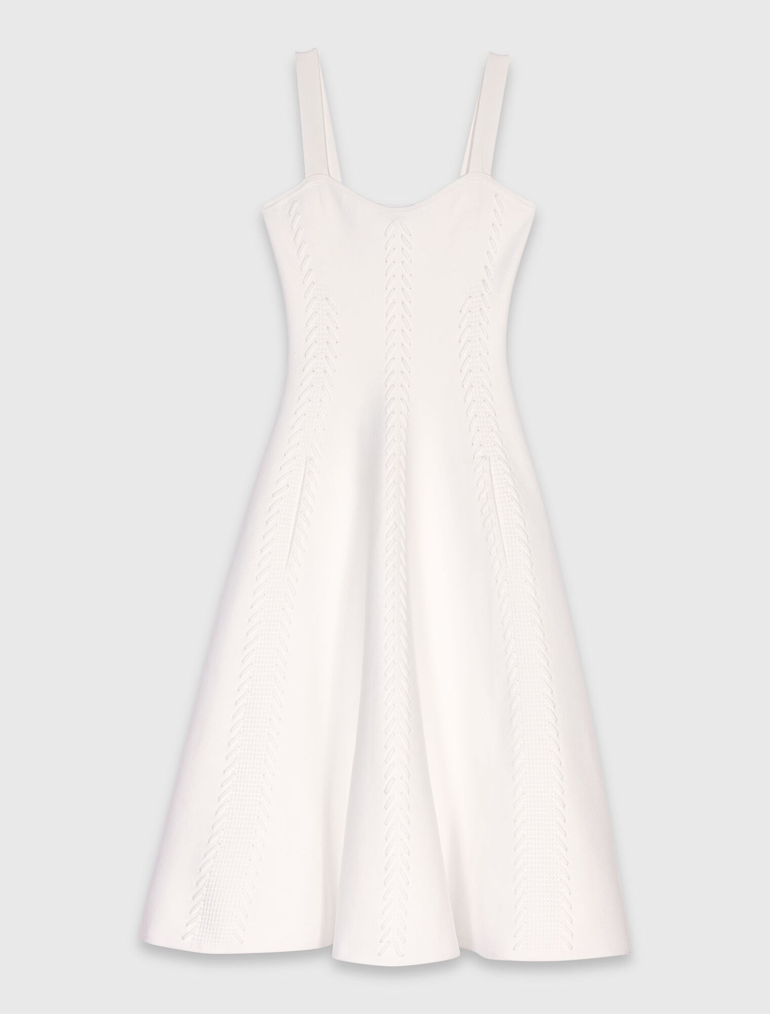 Robe babydoll longue en maille